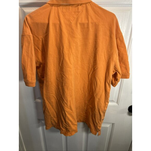 Tommy Hilfiger Men’s Golf Polo Shirt Orange Stripe XL Short Sleeve - Picture 5 of 6